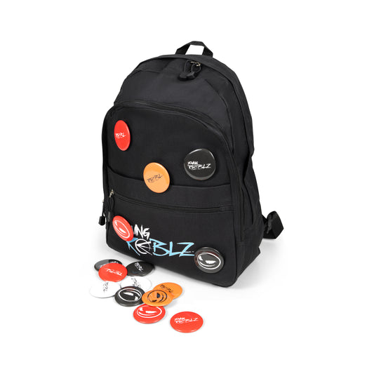 Young Reblz Backback + Buttons combo