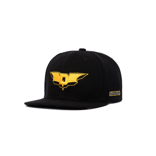 "Rebl Wear" - "DARKRAVER" Black Snapback Cap