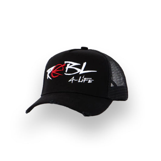 "Rebl" Black Trucker Cap