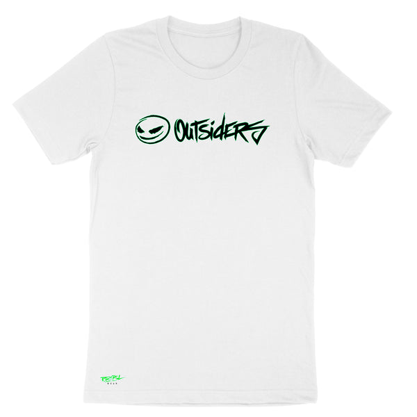 "Outsiders Smiley" White T-shirt